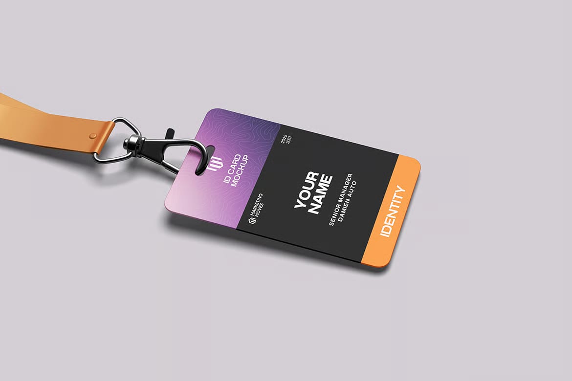 Free ID Card Mockup 6