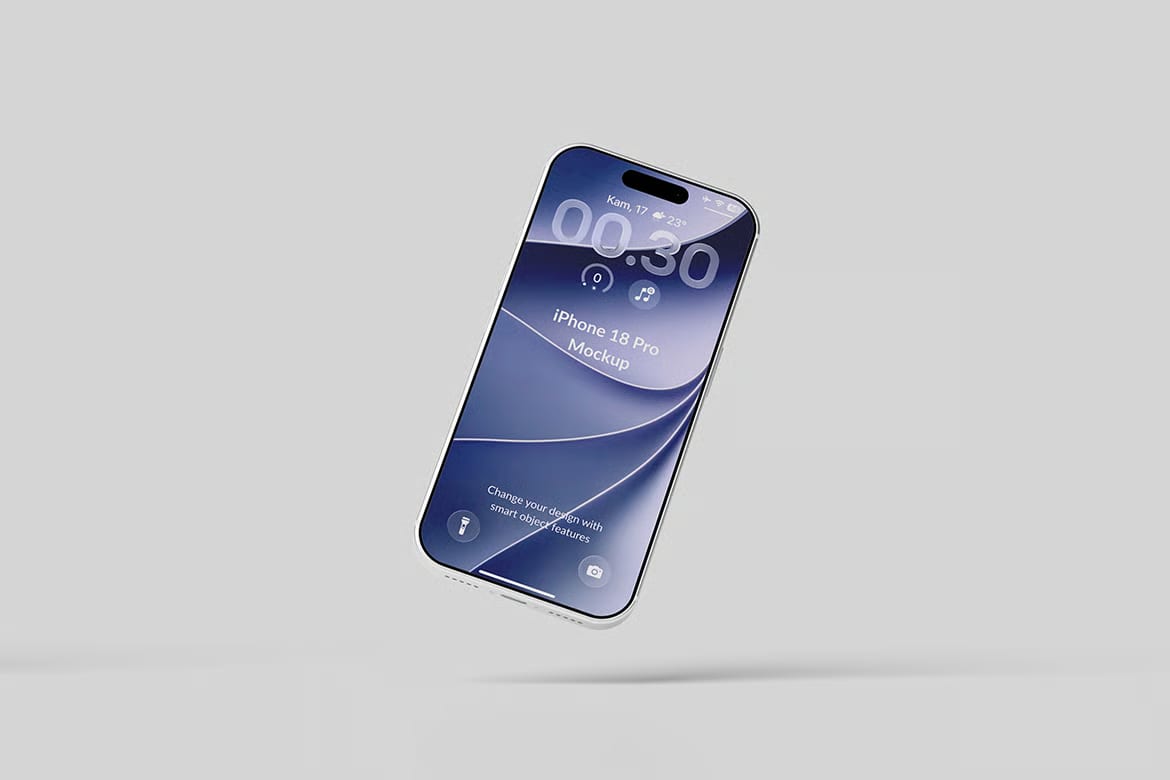 Free iPhone 18 Pro Mockup 4