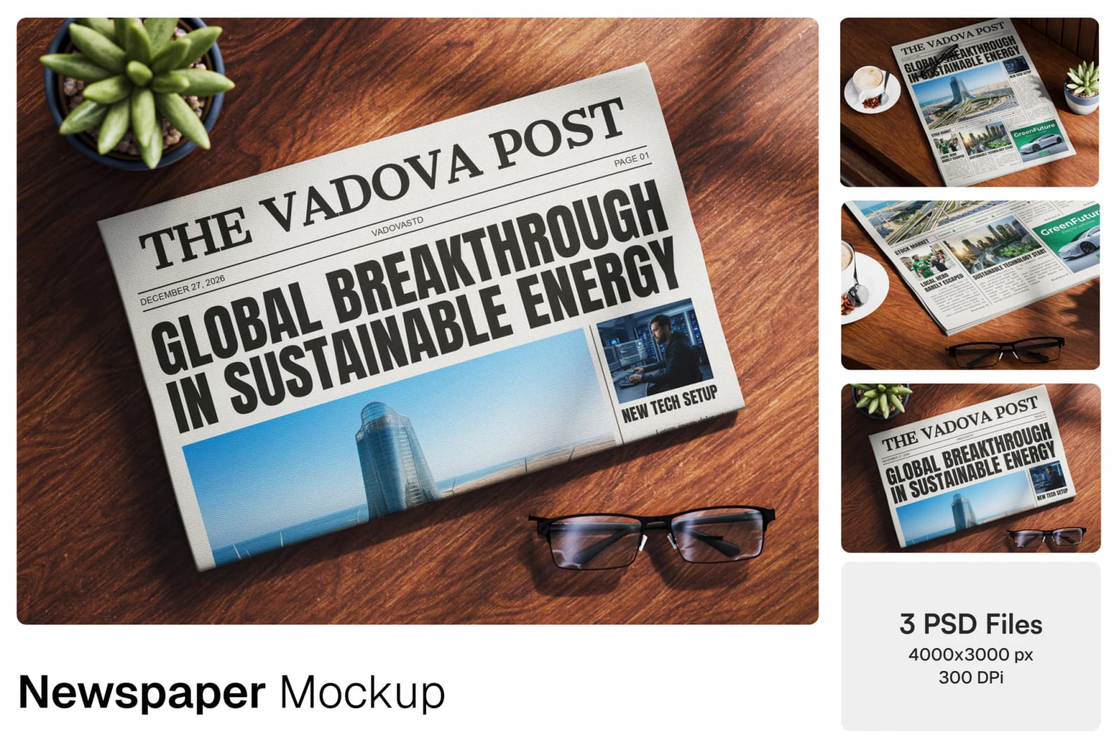Free Newspaper Mockup 1
