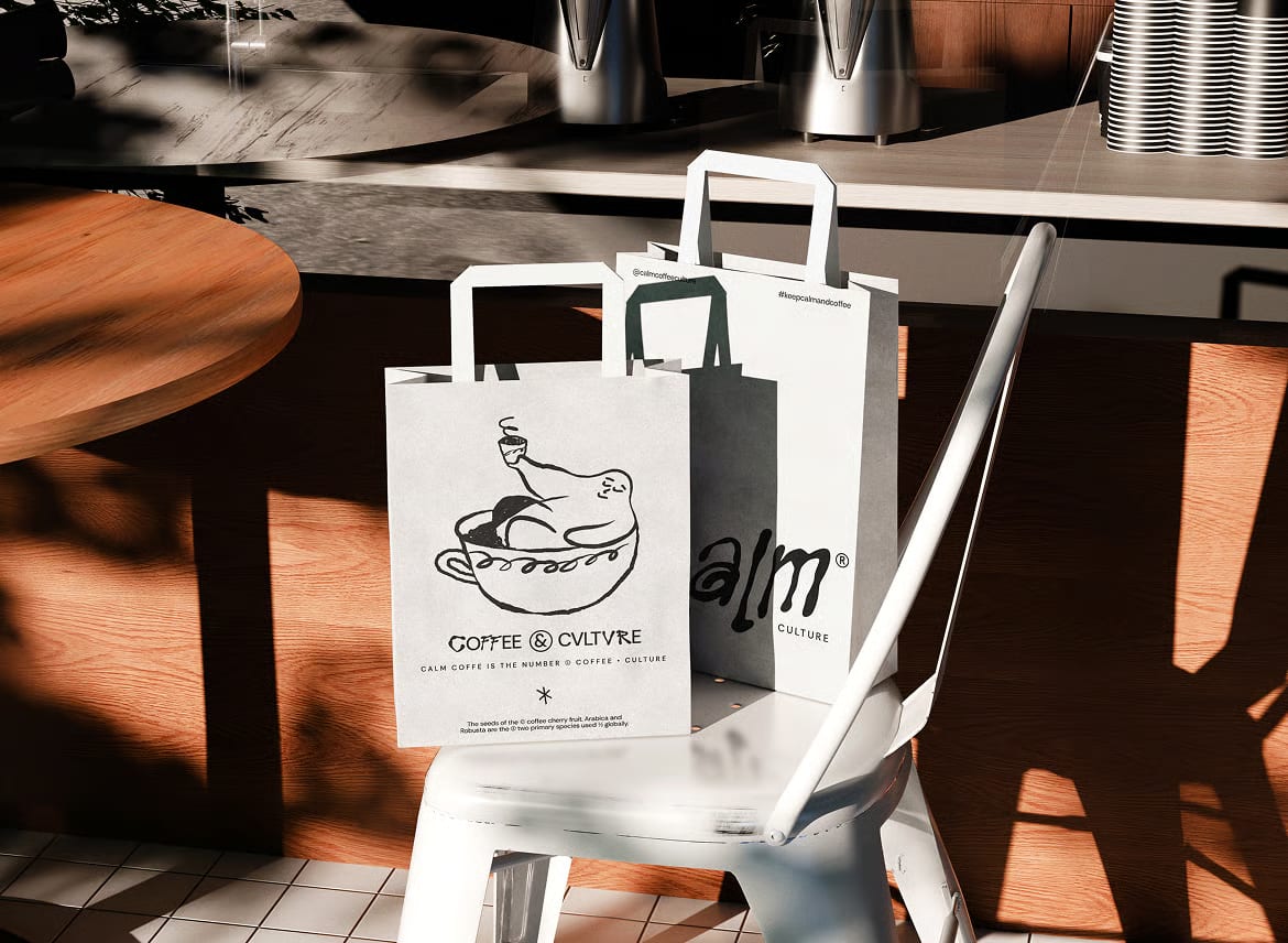 Free Paperbag Mockup 3