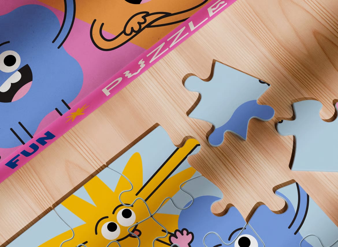 Free Puzzle Mockup 3