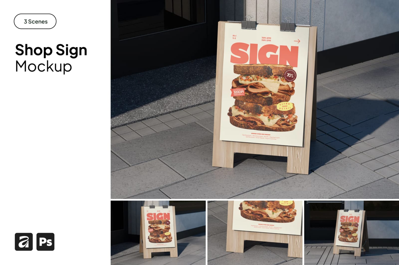 Free Shop Sign Mockup 1