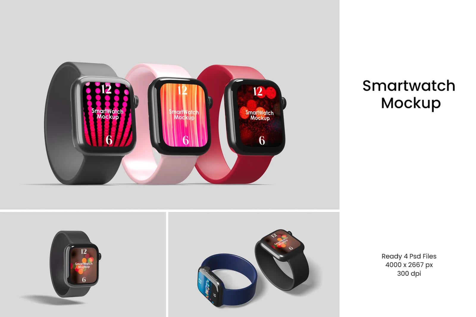 Free Smartwatch Mockups 1