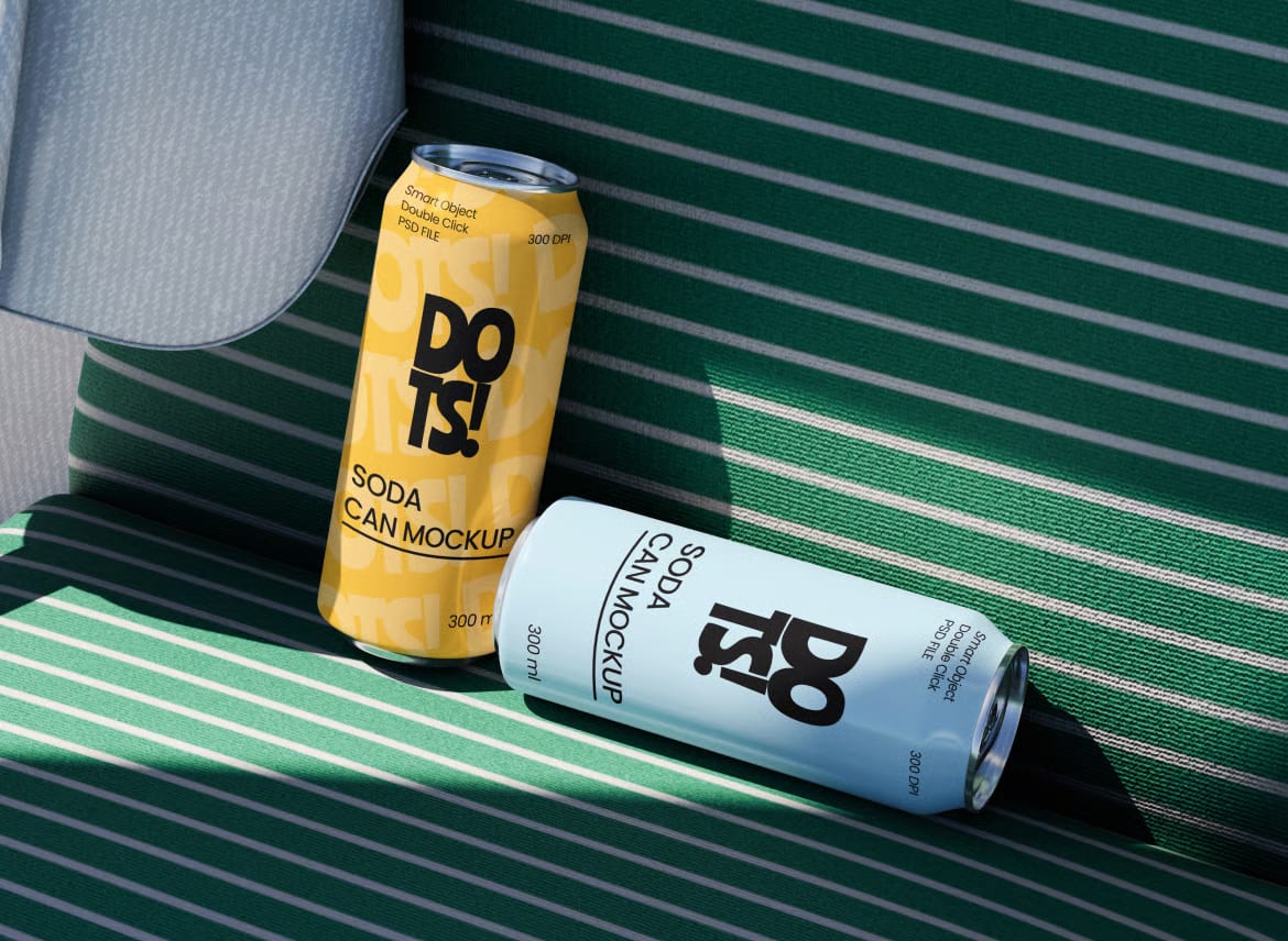 Free Soda Can Mockup 2