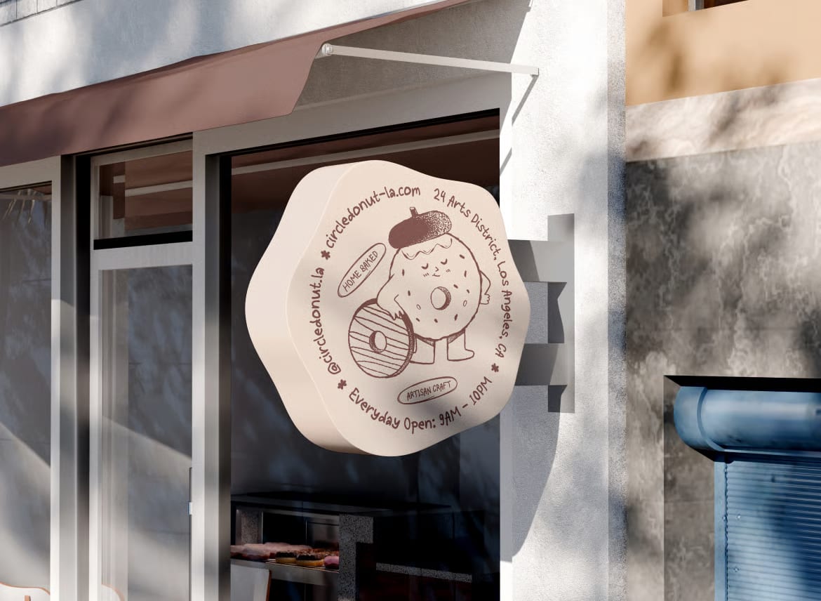 Free Storefront Sign Mockup 2