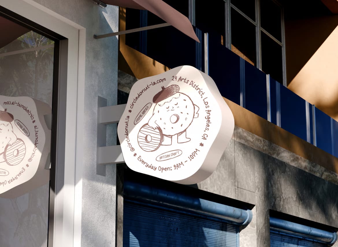 Free Storefront Sign Mockup 3