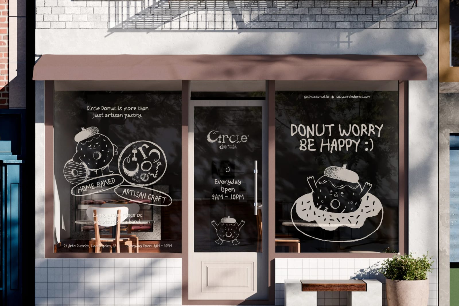 Free Storefront Window Mockup 1