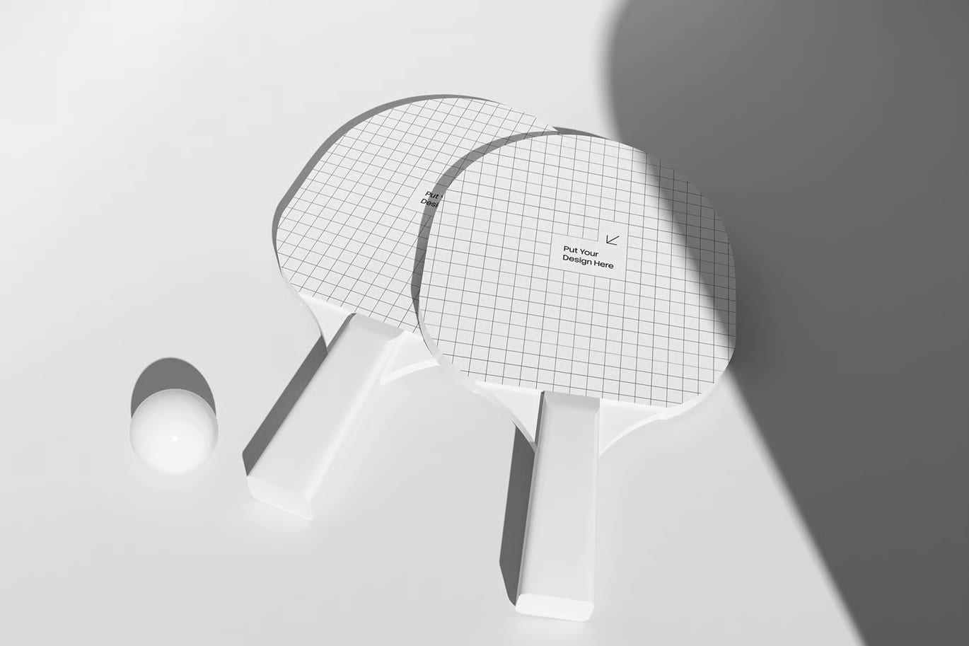 Free Tennis Table Racket Mockup 007 4