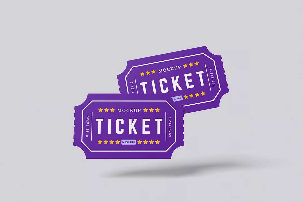 Free Ticket Mockup 2