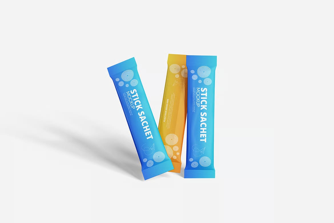 High Quality Stick Sachet Free Mockup 3