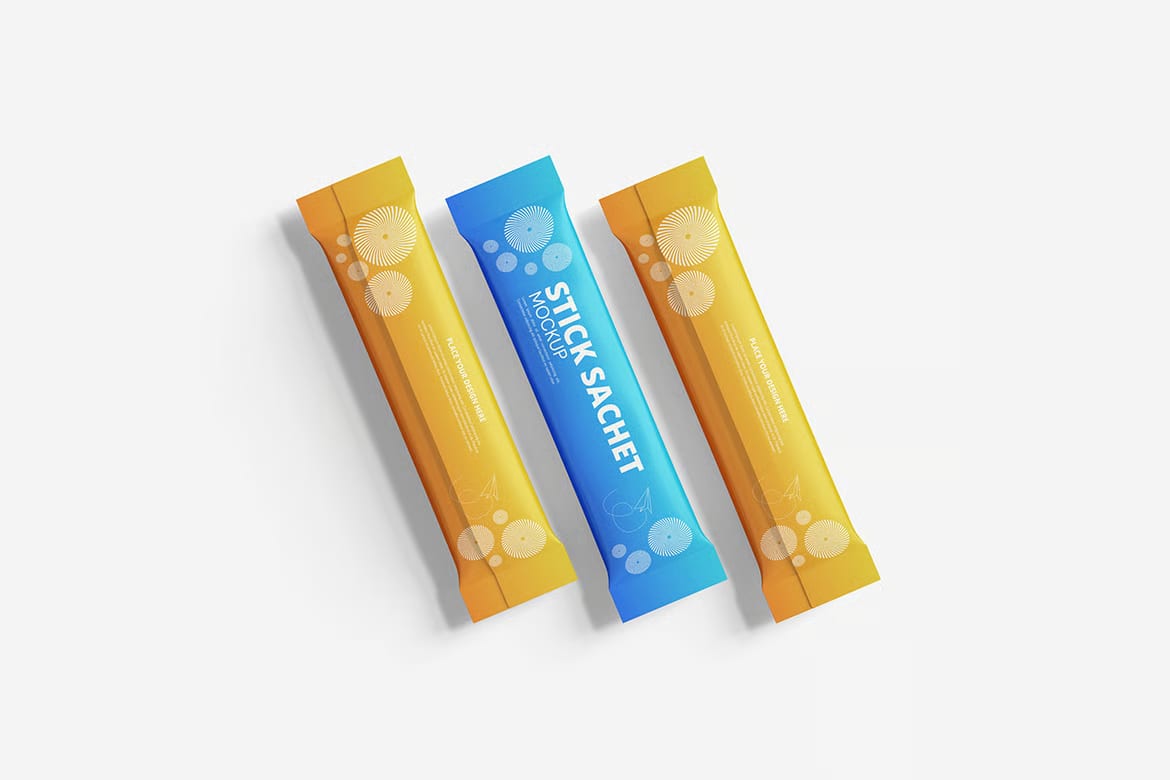 High Quality Stick Sachet Free Mockup 4