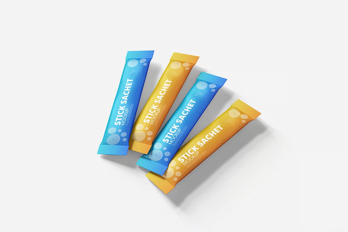 High Quality Stick Sachet Free Mockup 5