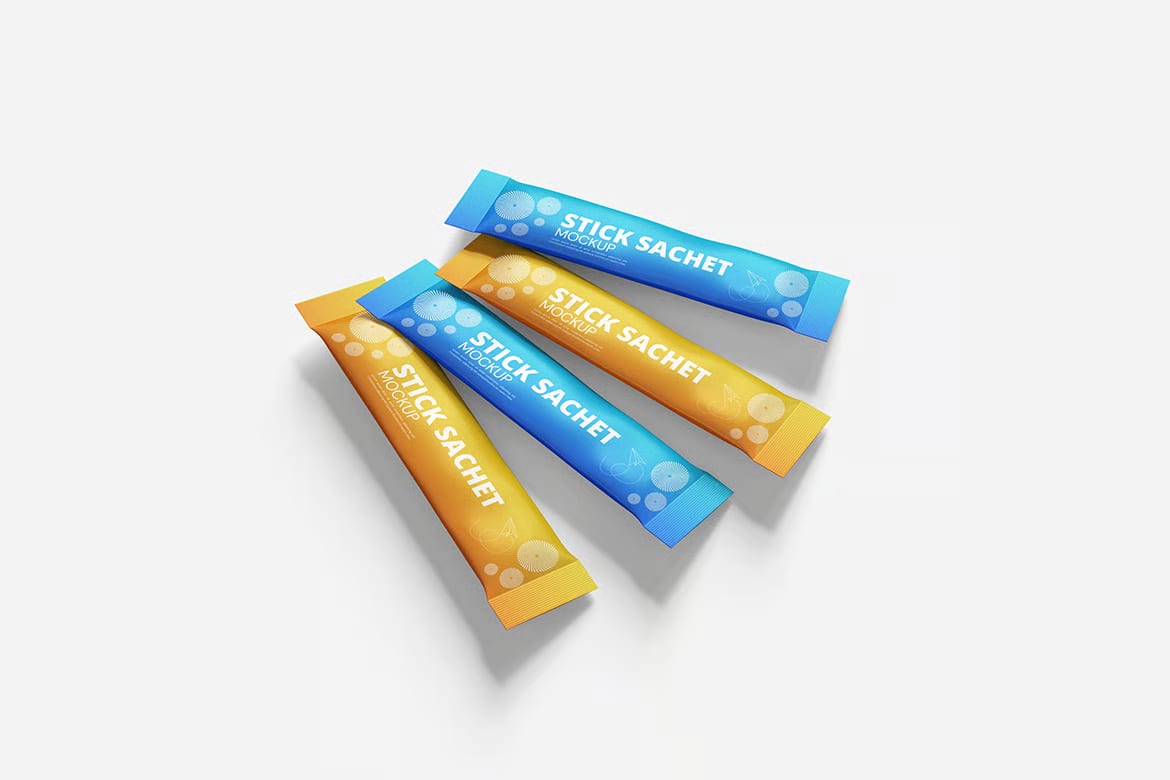 High Quality Stick Sachet Free Mockup 6
