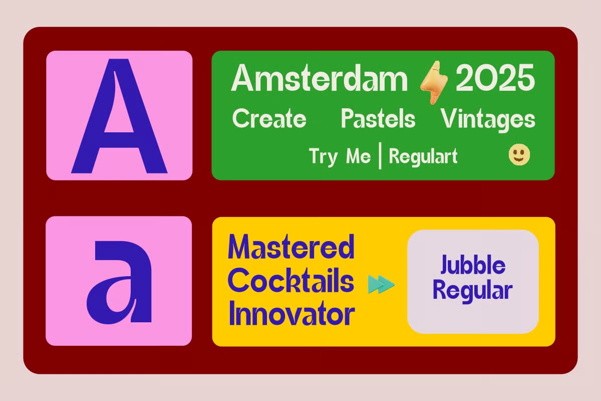 Jubble Regular Free Font 4