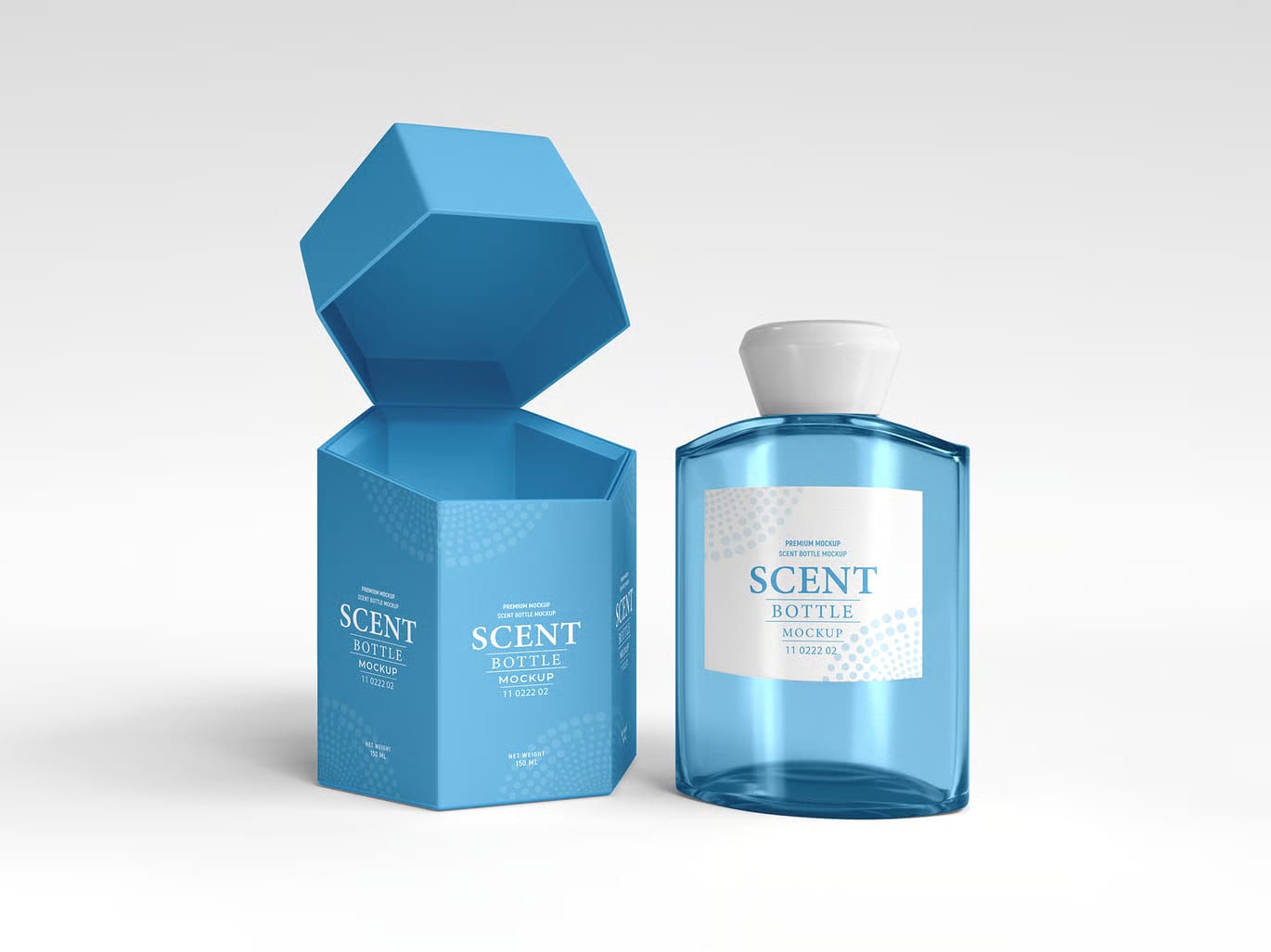 Luxury Perfume Scent Bottle Branding Free Mockup Set 3