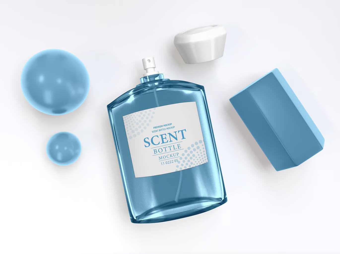 Luxury Perfume Scent Bottle Branding Free Mockup Set 6