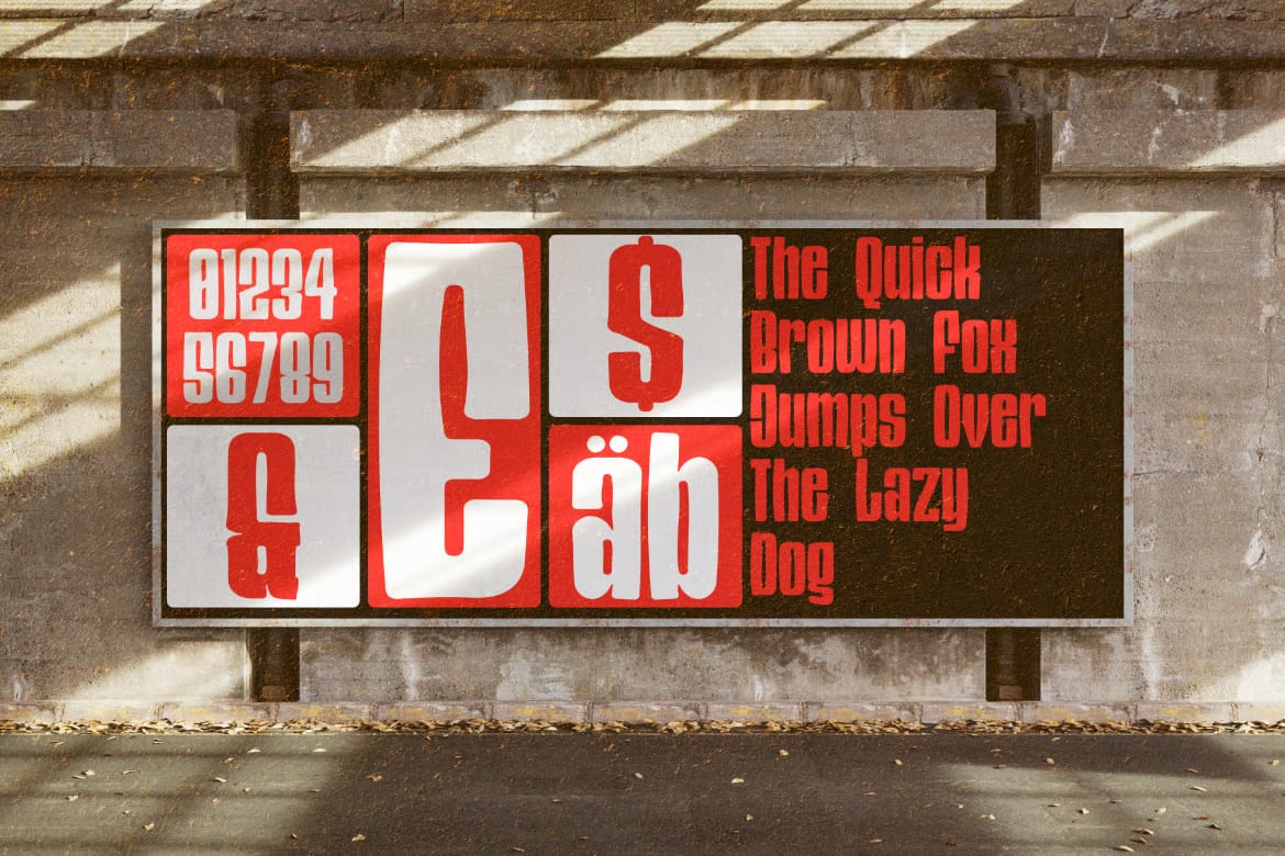 Magone Free Condensed Display Font 7