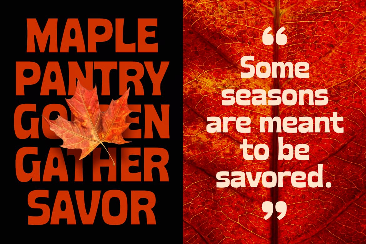 Maple Pantry Free Display Sans Serif Font 2