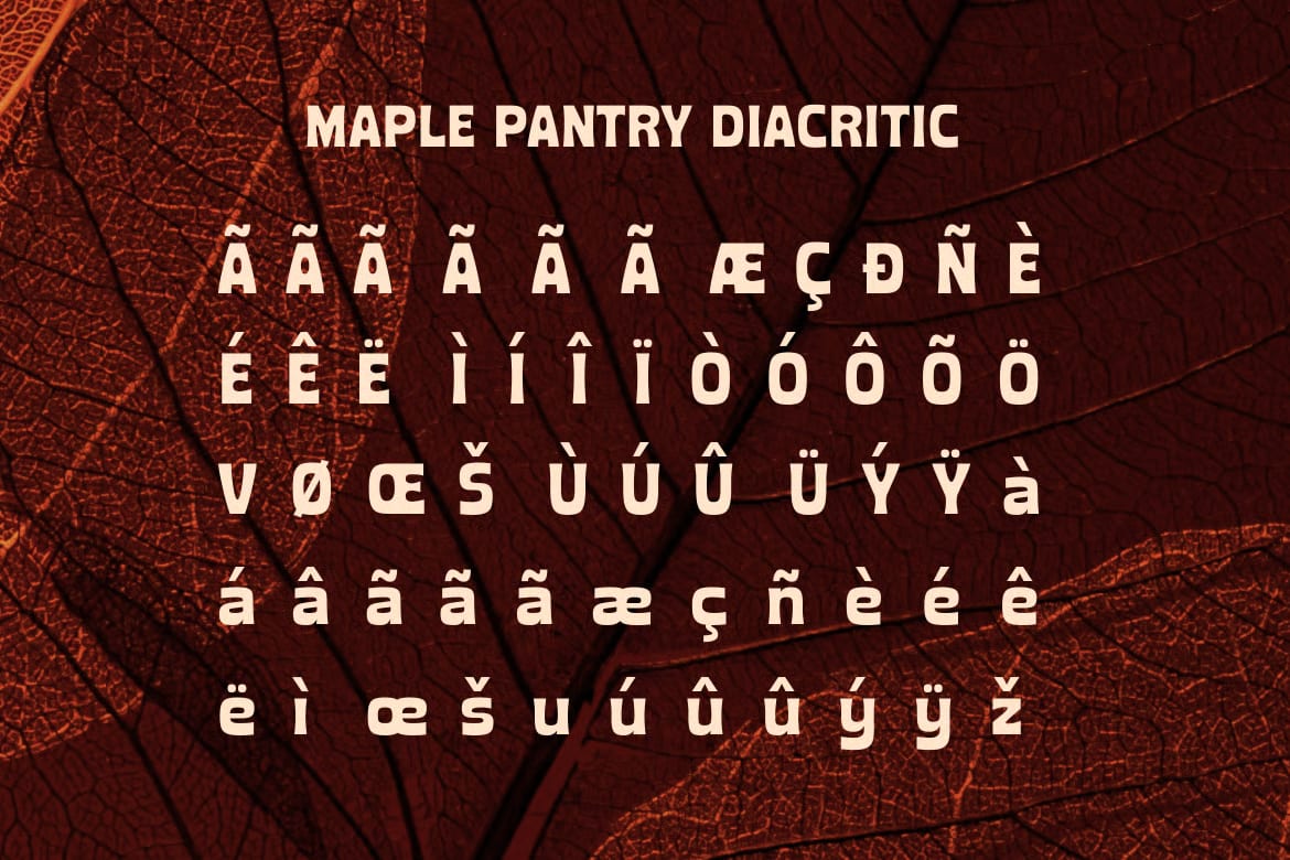 Maple Pantry Free Display Sans Serif Font 7