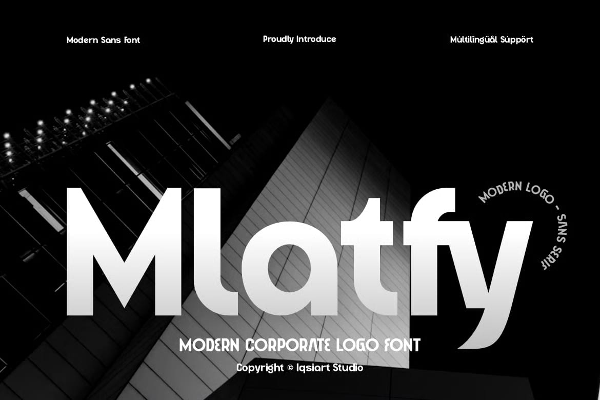 Mlatfy Free Modern Sans Bold Font 1
