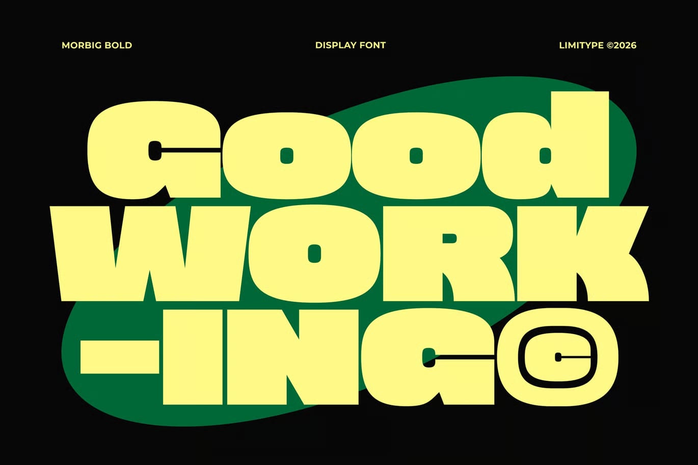 Morbig Free Bold Display Font 2