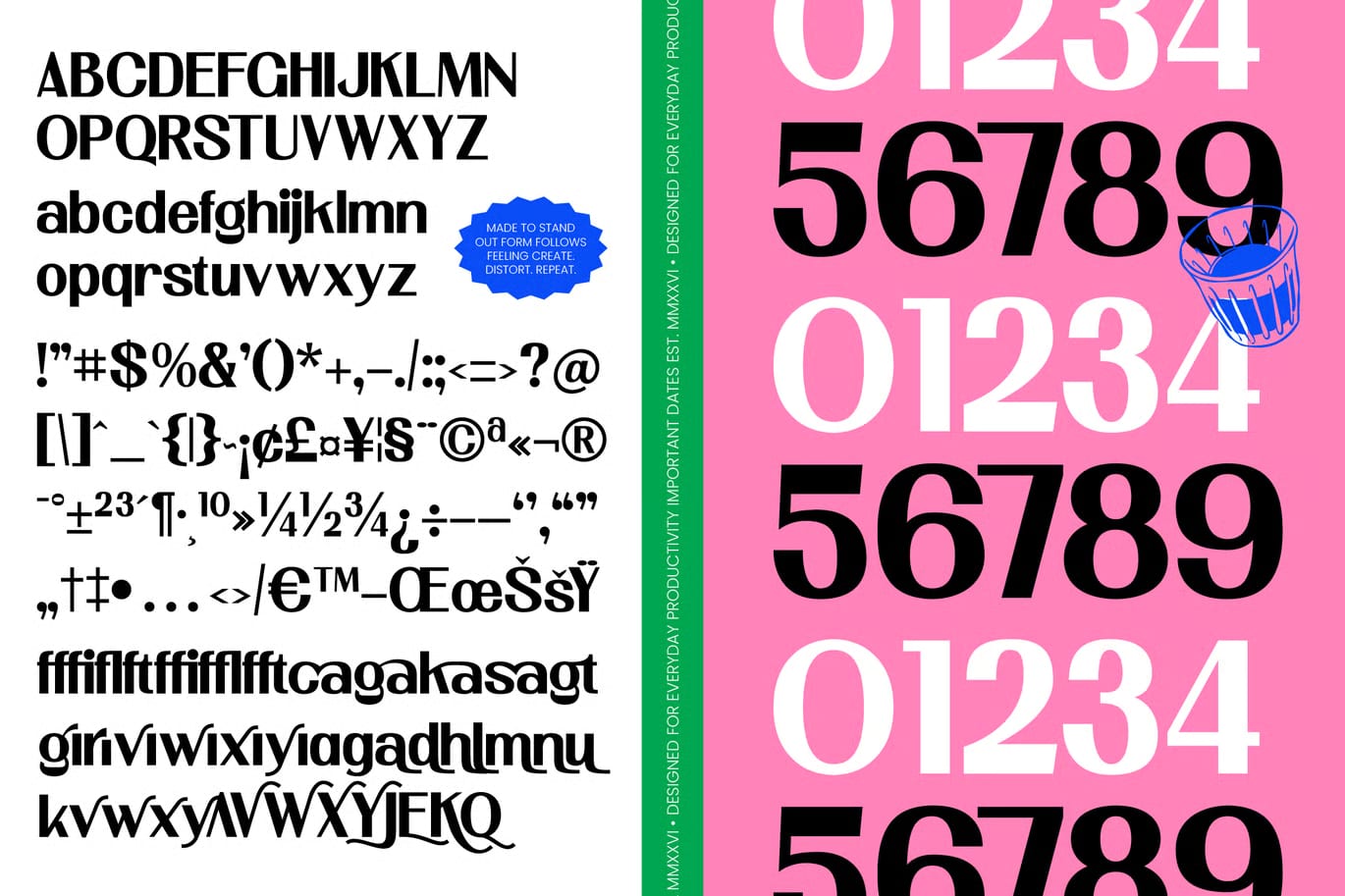 Newstan Free Tall Condensed Sans Serif Font 7