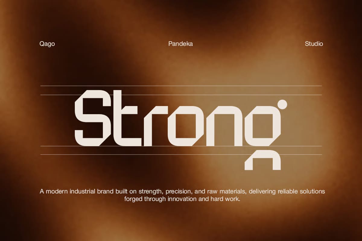 Qago Free Geometric Corporate Font 3