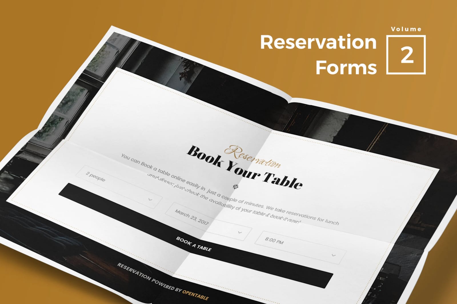 Reservation Forms for Web Vol 02 Free PSD 1
