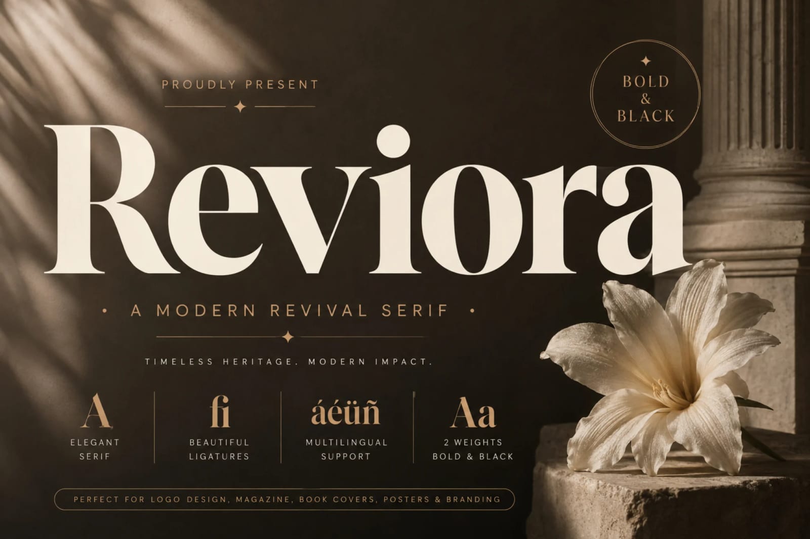Reviora Free High Contrast Editorial Serif Font 1