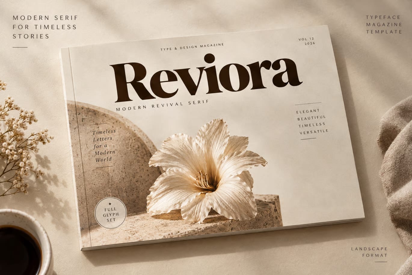 Reviora Free High Contrast Editorial Serif Font 5