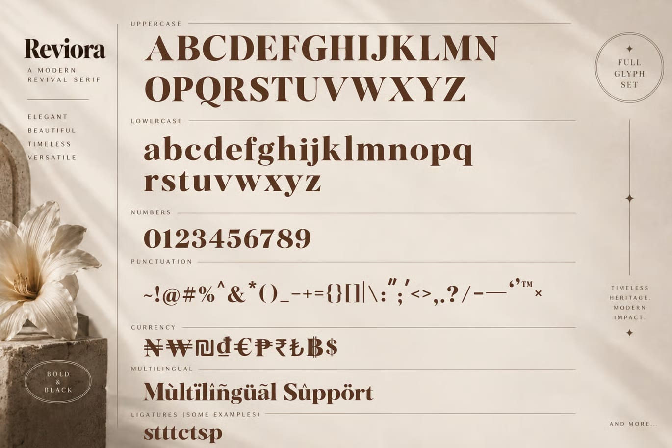 Reviora Free High Contrast Editorial Serif Font 6