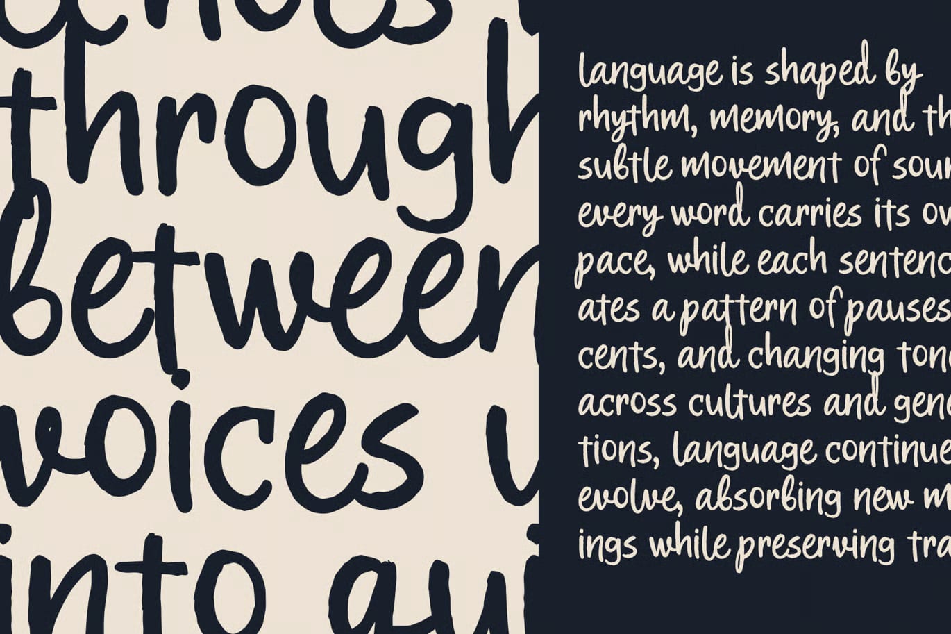 Rovin Free Organic Brush Handwritten Font 6