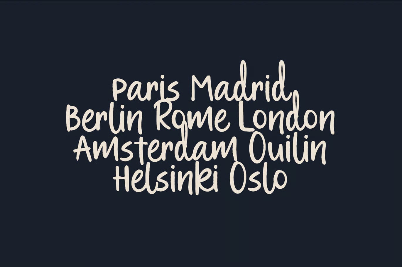 Rovin Free Organic Brush Handwritten Font 8