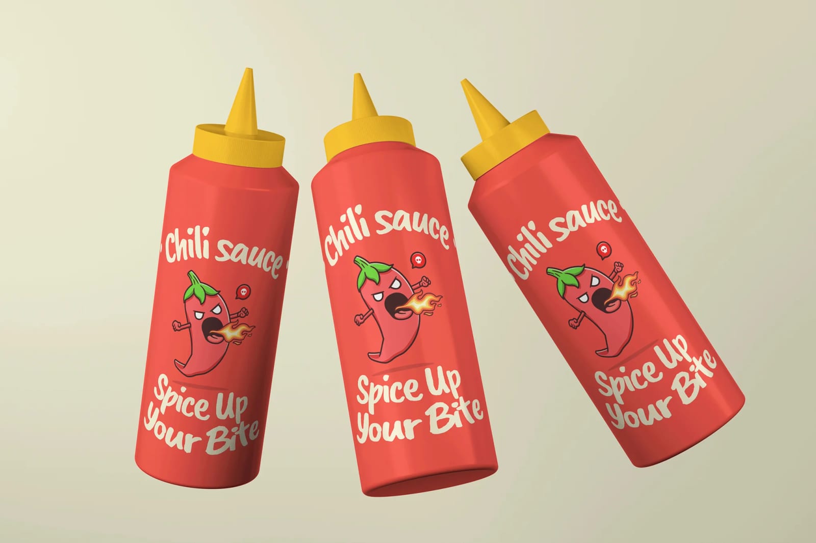 Sauce Bottle Mockup 007 Free 1