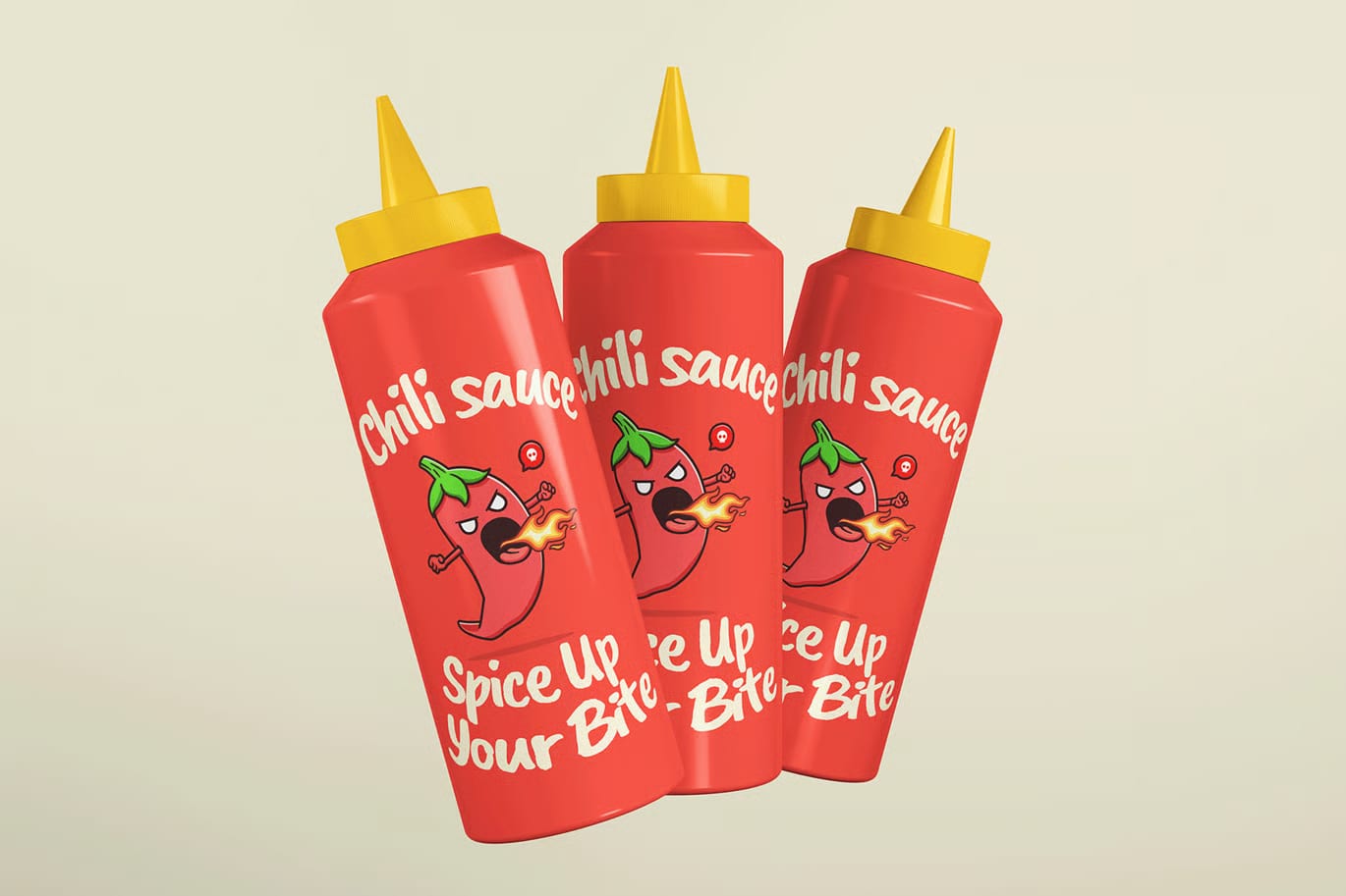 Sauce Bottle Mockup 007 Free 5