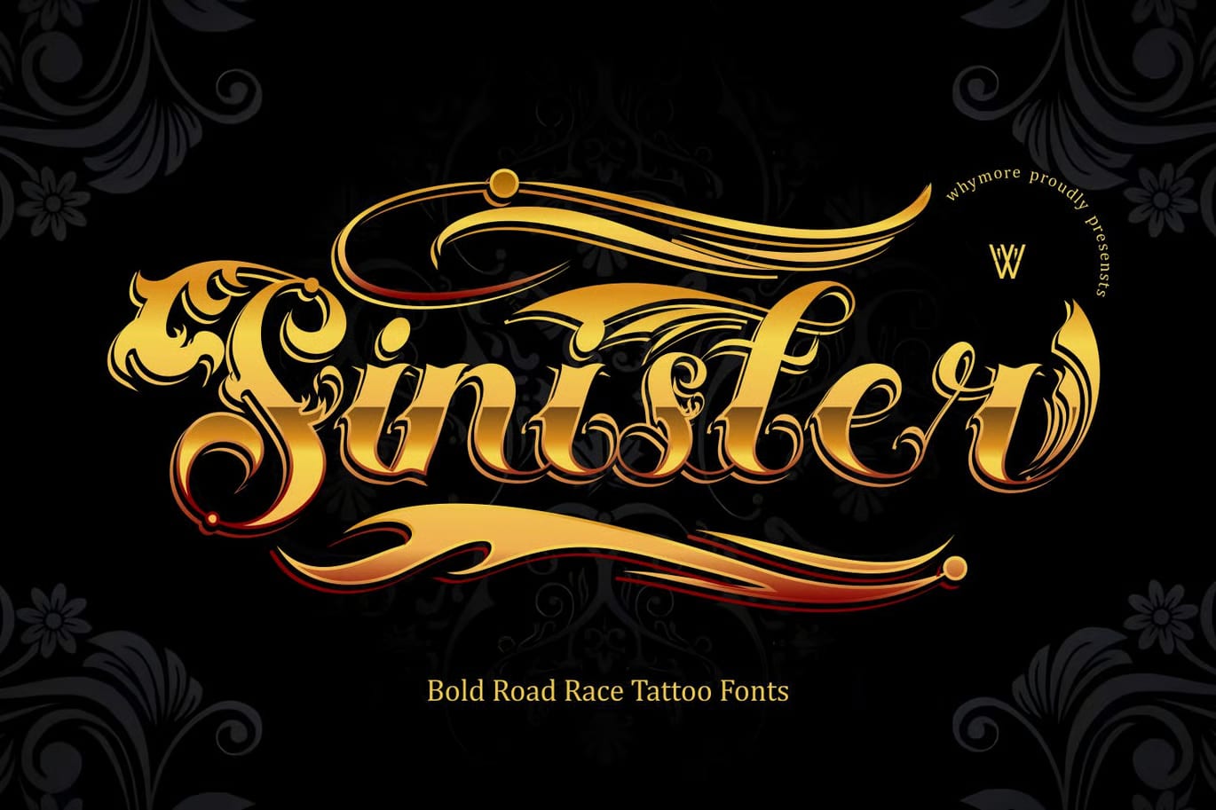Sinister Free Ornamental Tattoo Script Font 2