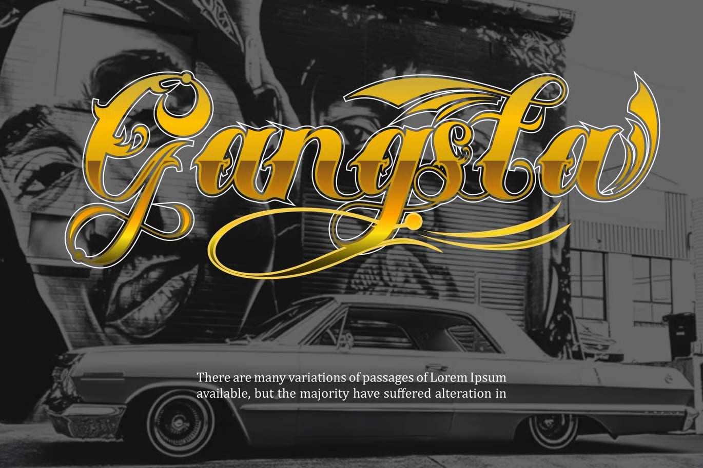 Sinister Free Ornamental Tattoo Script Font 6
