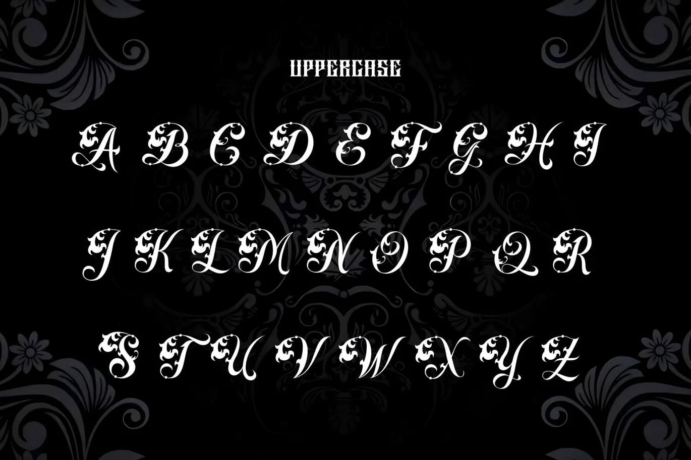 Sinister Free Ornamental Tattoo Script Font 7