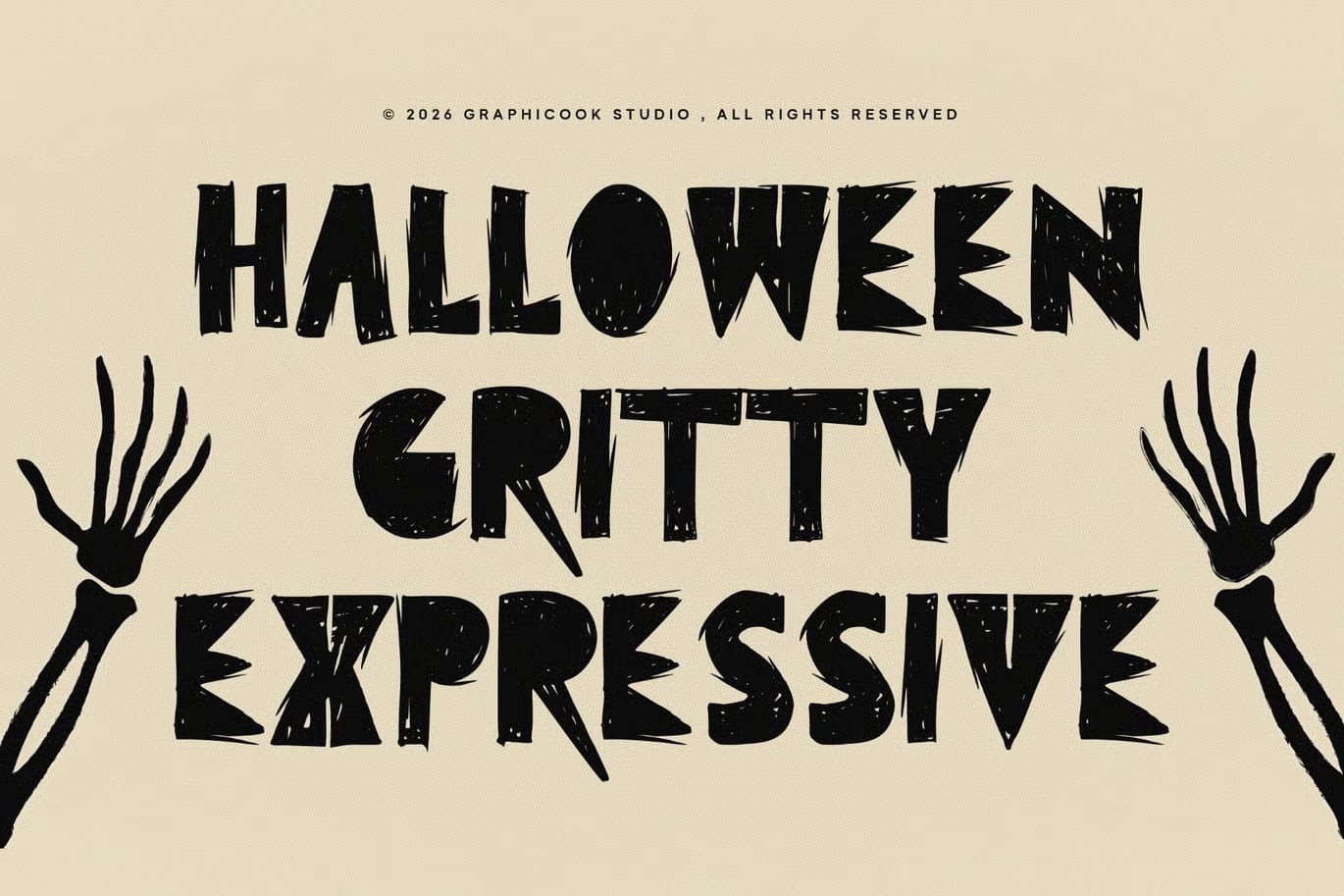 Skravia Free Display Typeface 2