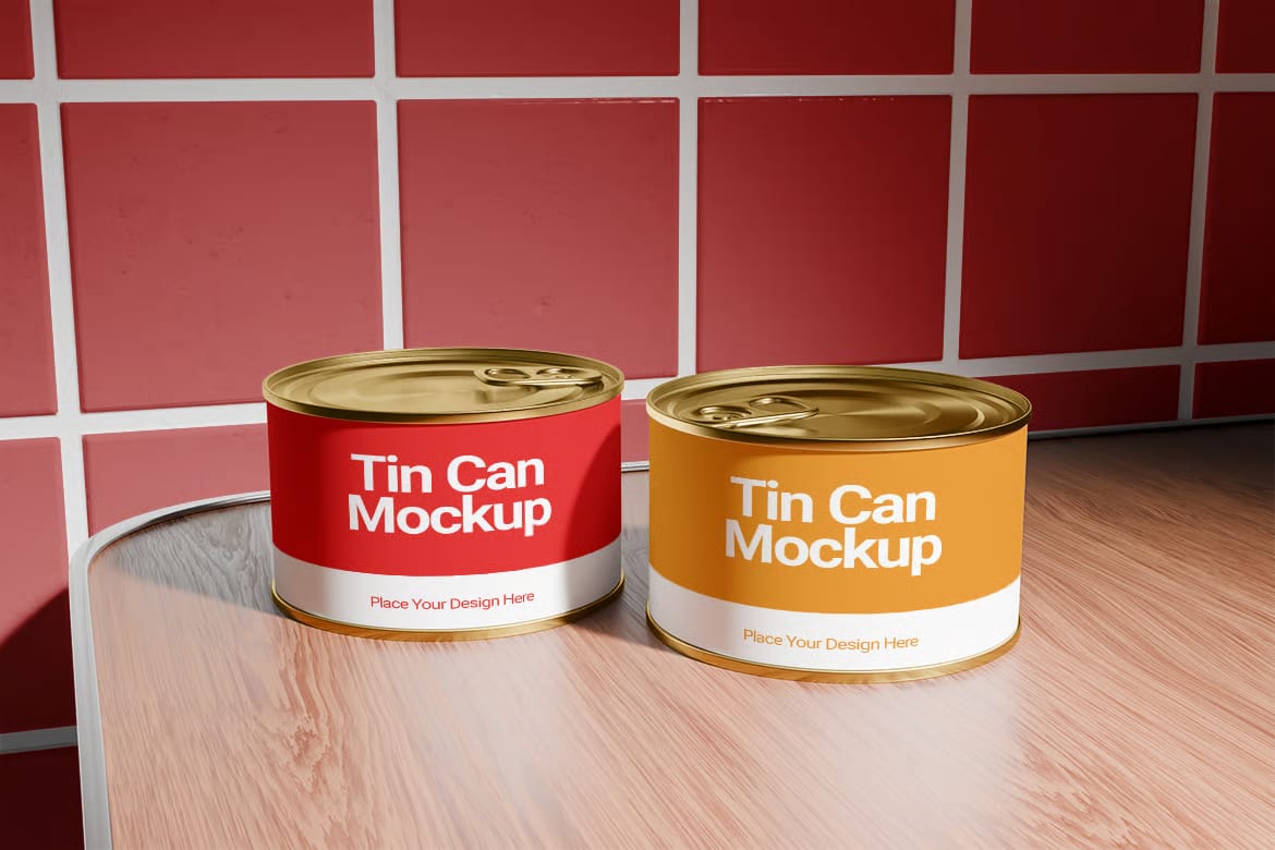 Tin Can Free Mockup 3