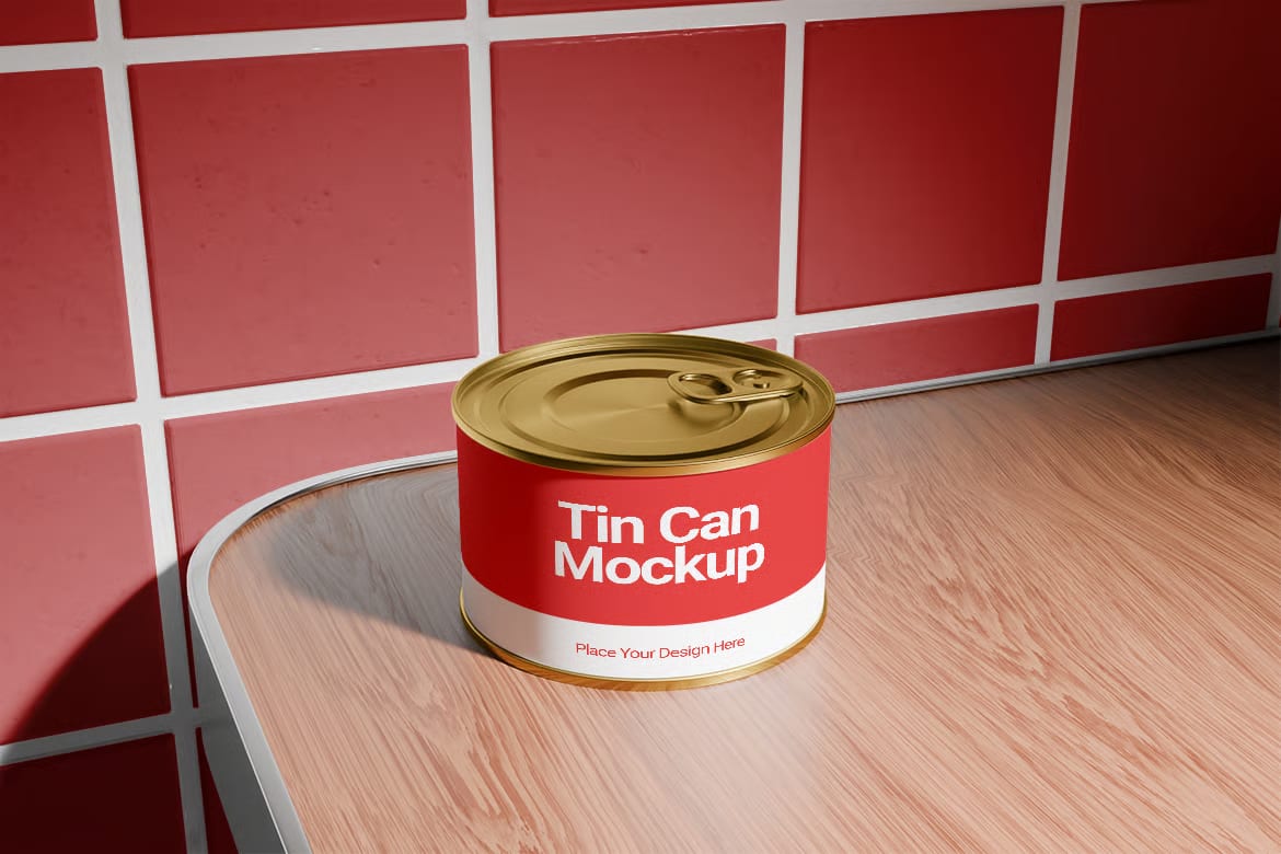 Tin Can Free Mockup 4