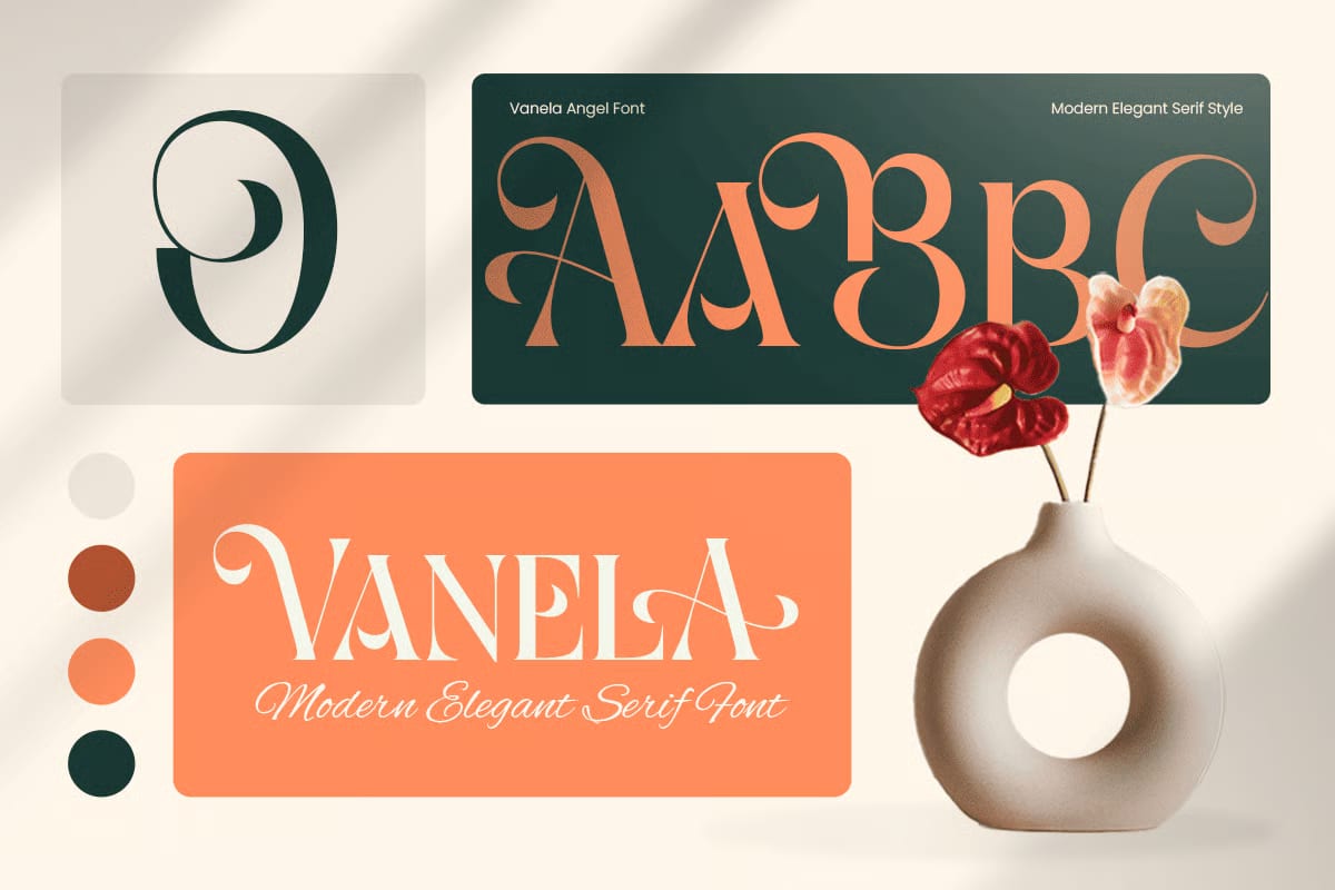 Vanela Angel Free Modern Elegant Serif Font 2
