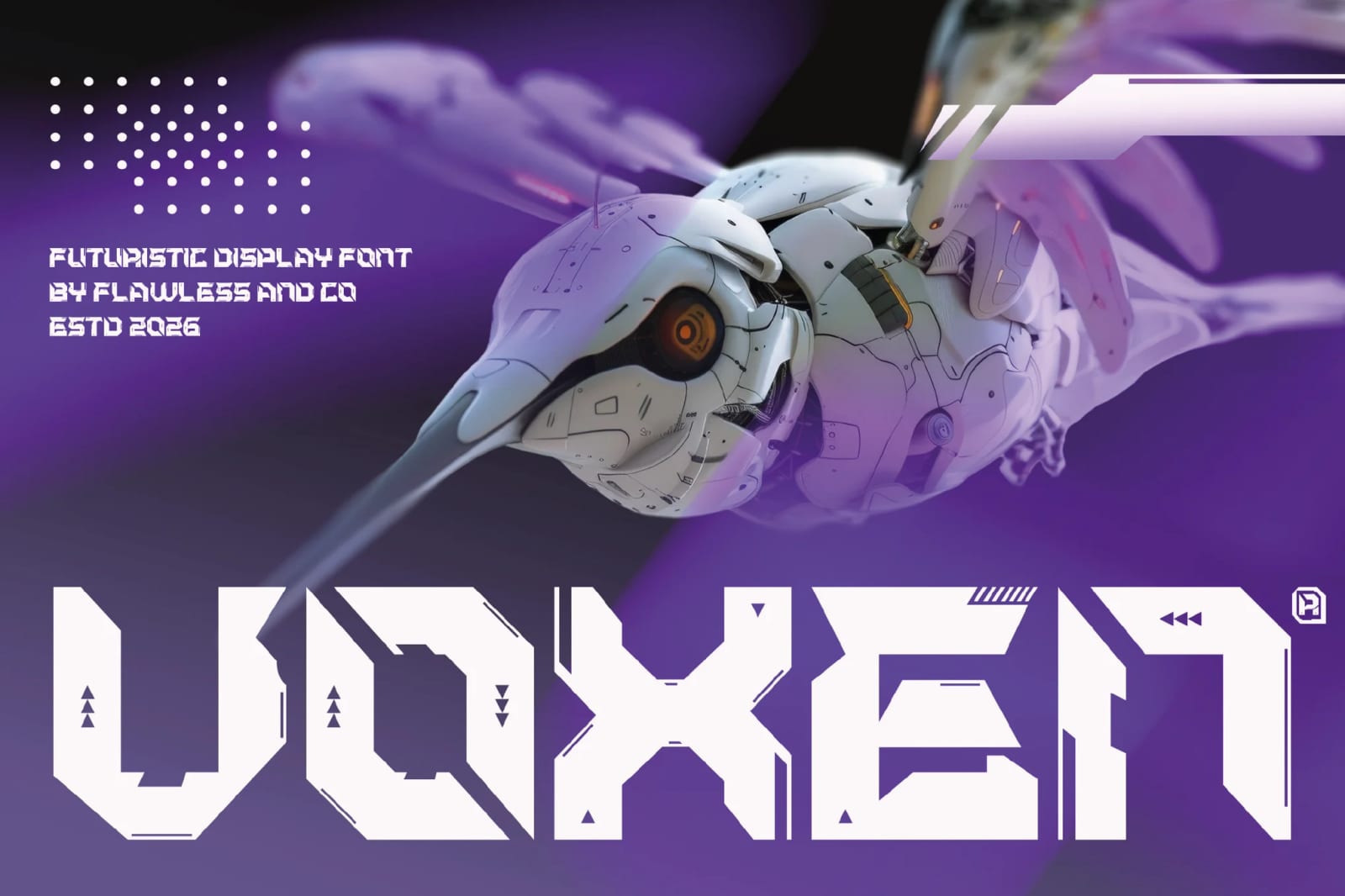 Voxen Free Futuristic Display Font 1
