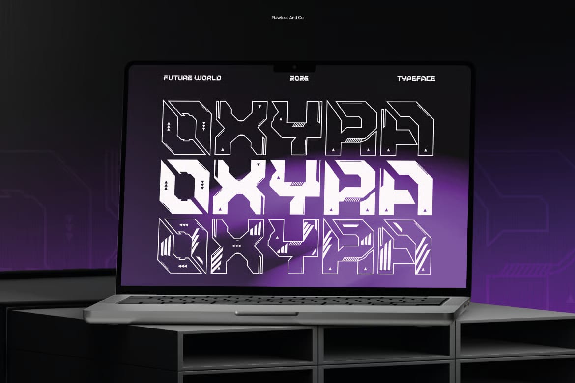 Voxen Free Futuristic Display Font 4