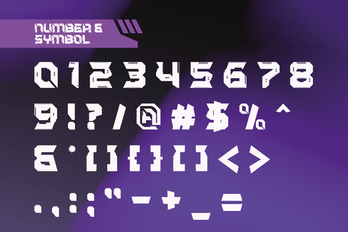 Voxen Free Futuristic Display Font 8