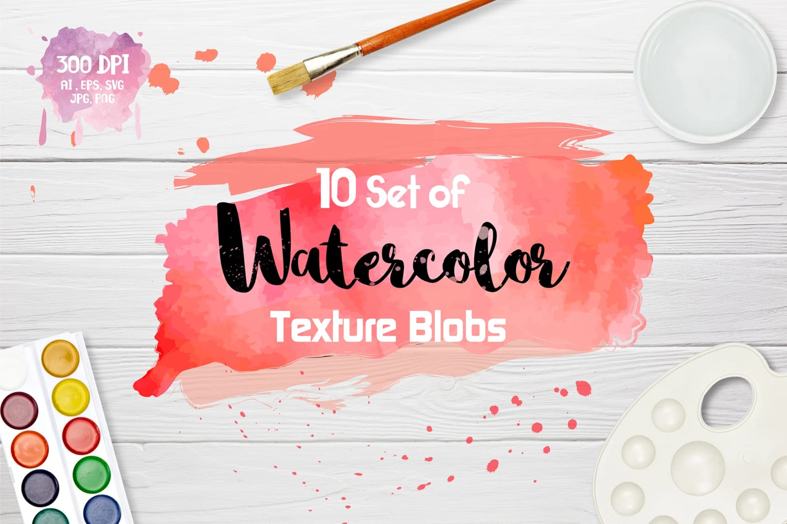 Watercolor Free Texture Illustration 1