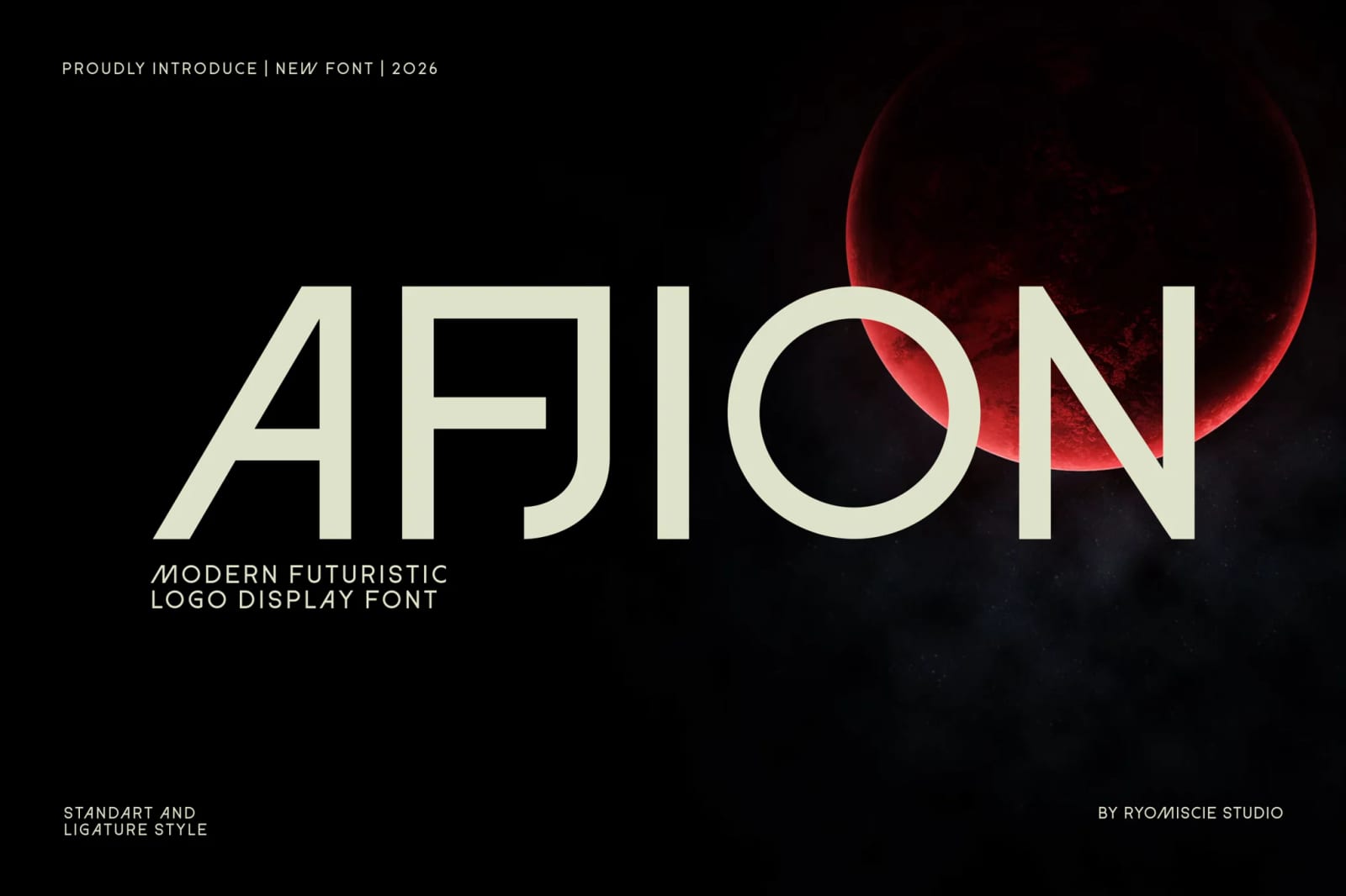 Afjion Free Modern Futuristic Logo Display Font 1