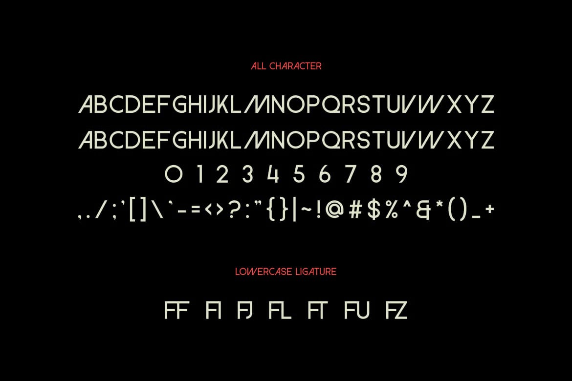 Afjion Free Modern Futuristic Logo Display Font 4