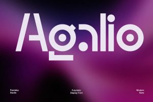 Agalio Free Futuristic Display Font 1