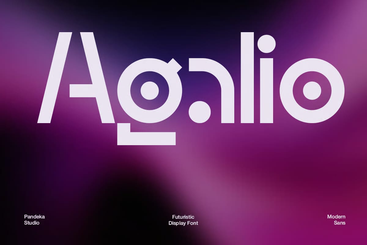 Agalio Free Futuristic Display Font 1